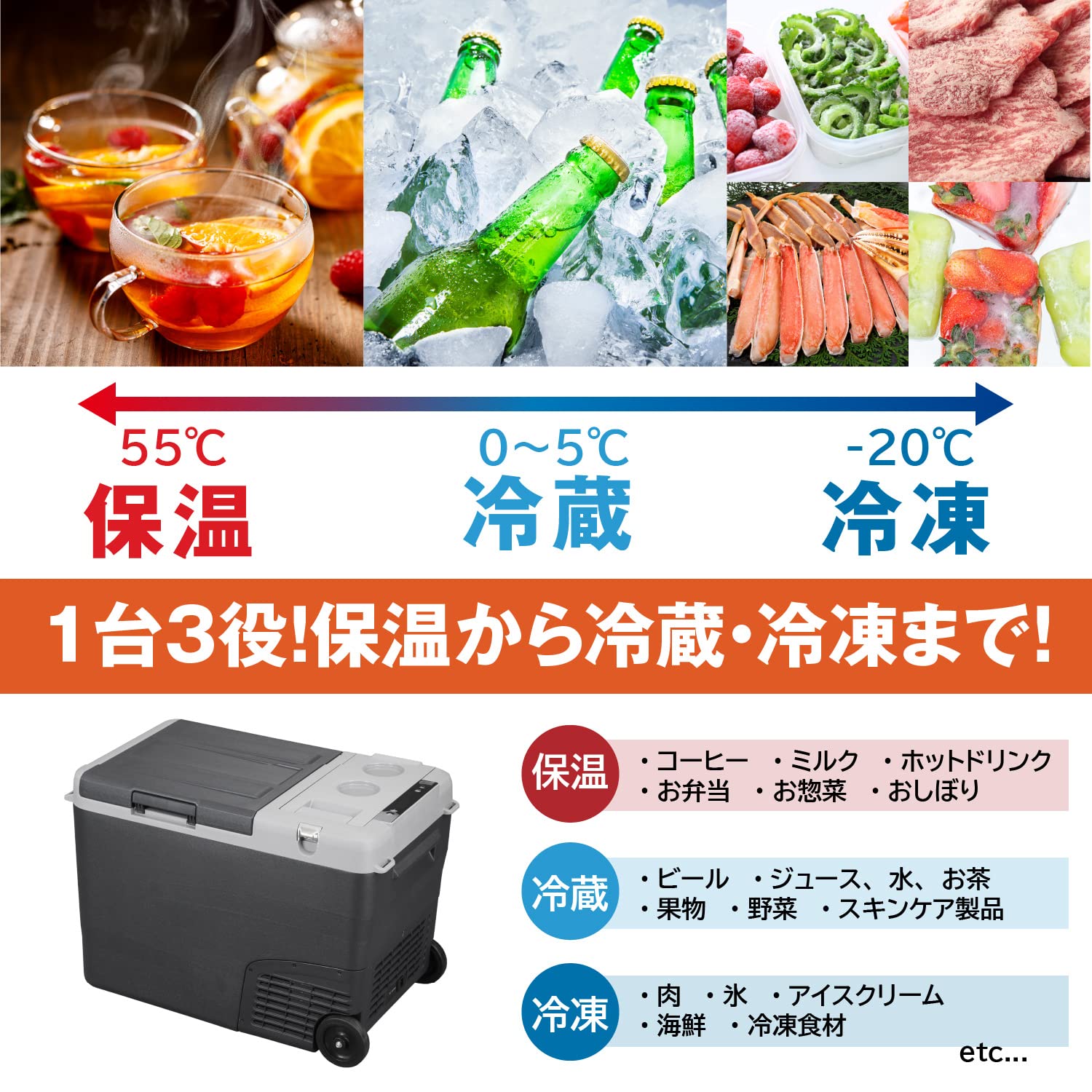 Amazon.co.jp: 【在庫一掃セール】【保温機能付き】 ポータブル冷温庫