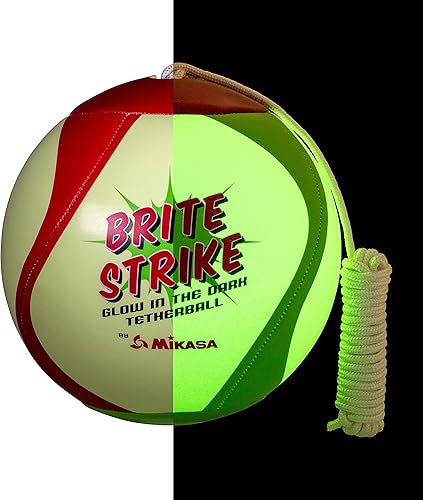 Miniatura 8 de Mikasa pelota de tetherball que brilla en la oscuridad, verderojobrilloso