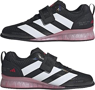 adidas Unisex-Adult Adipower Weightlifting 3,Black/White/Pure Ruby