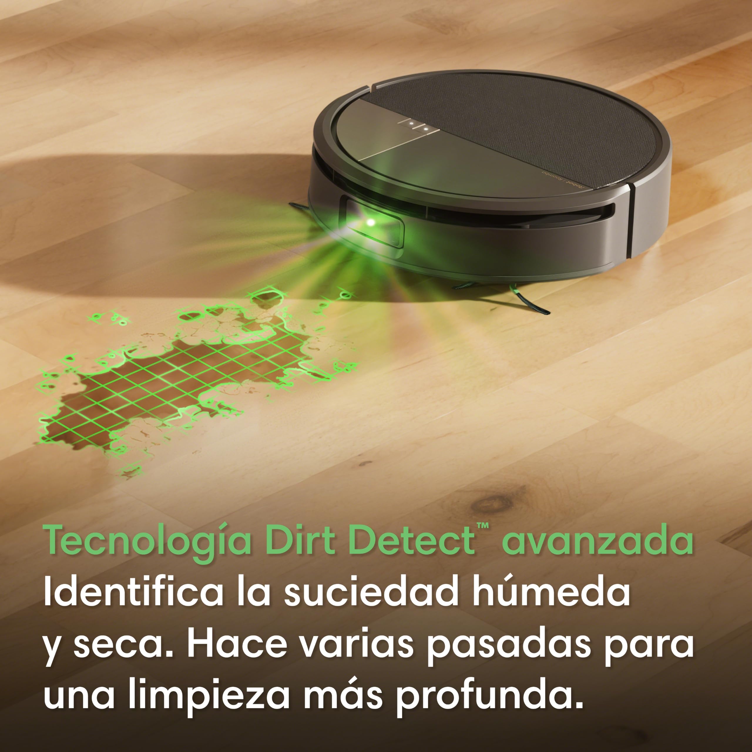 iRobot Roomba Max 775 Combo Base AutoWash multifunción y Agua Caliente, 30.000 Pascales, Rodillo PowerSpin Extensible, Cubierta Protectora, 2 cepillos, Fregado/Secado con Calor, LiDAR 3D con IA, Negro