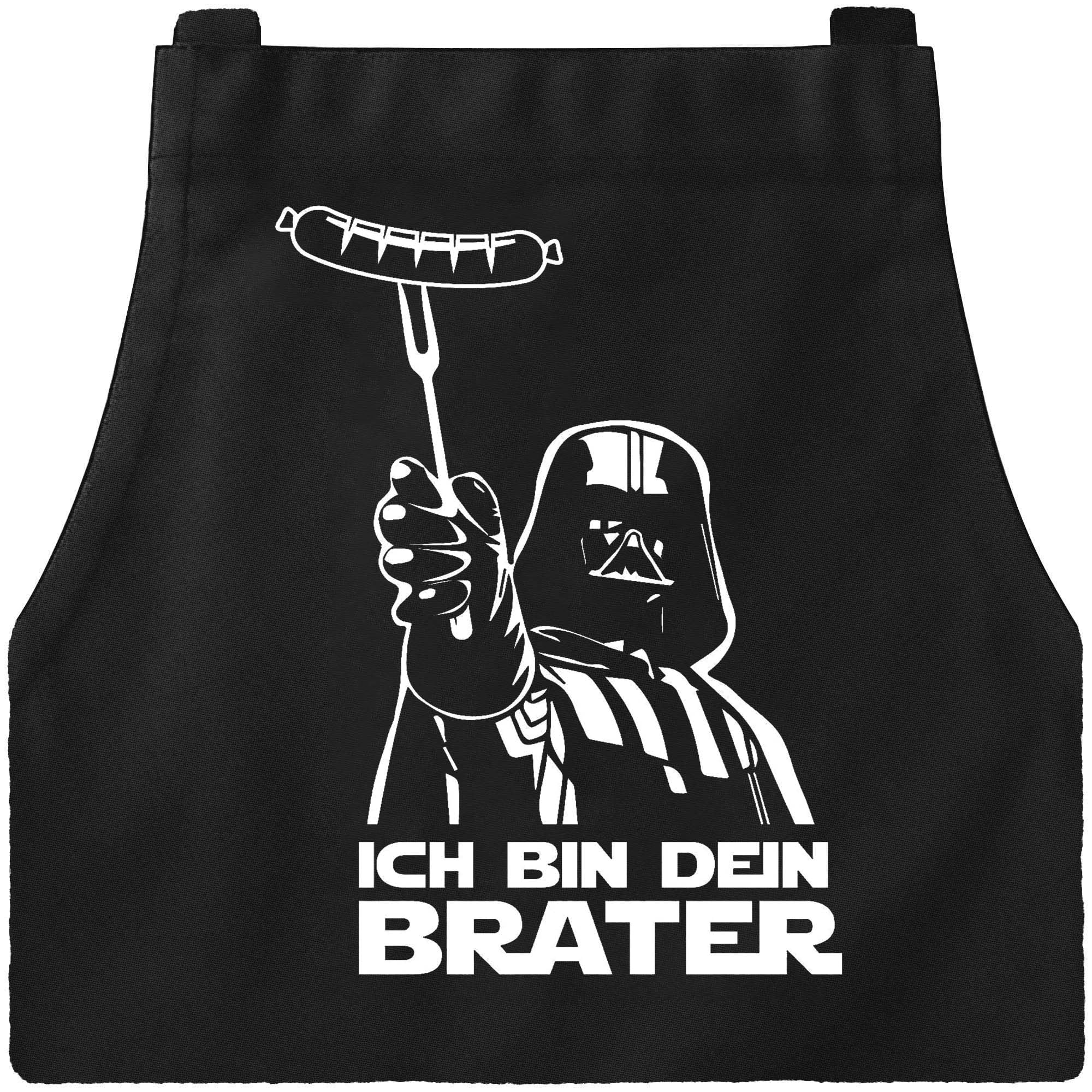 DXDXDXD Star Wars Delantal con 2 bolsillos grandes para el hogar, la cocina, la barbacoa humorística, regalo Starwars para hombre, negro, 95 x 72 cm, Negro , 95CM*72CM
