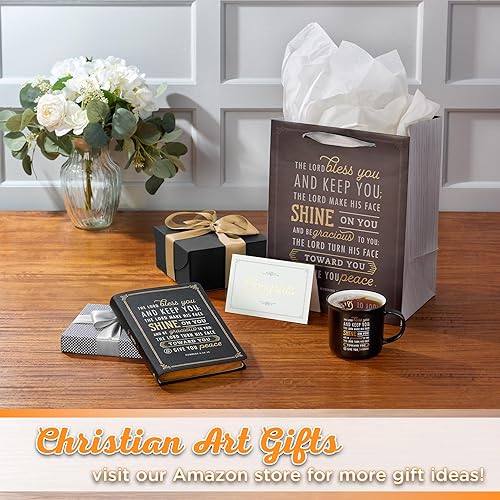 Miniatura 7 de Christian Art Gifts Bolsa de regalo grande estilo retrato con tarjeta de felicitación y juego de papel de seda para graduados y celebraciones Lord