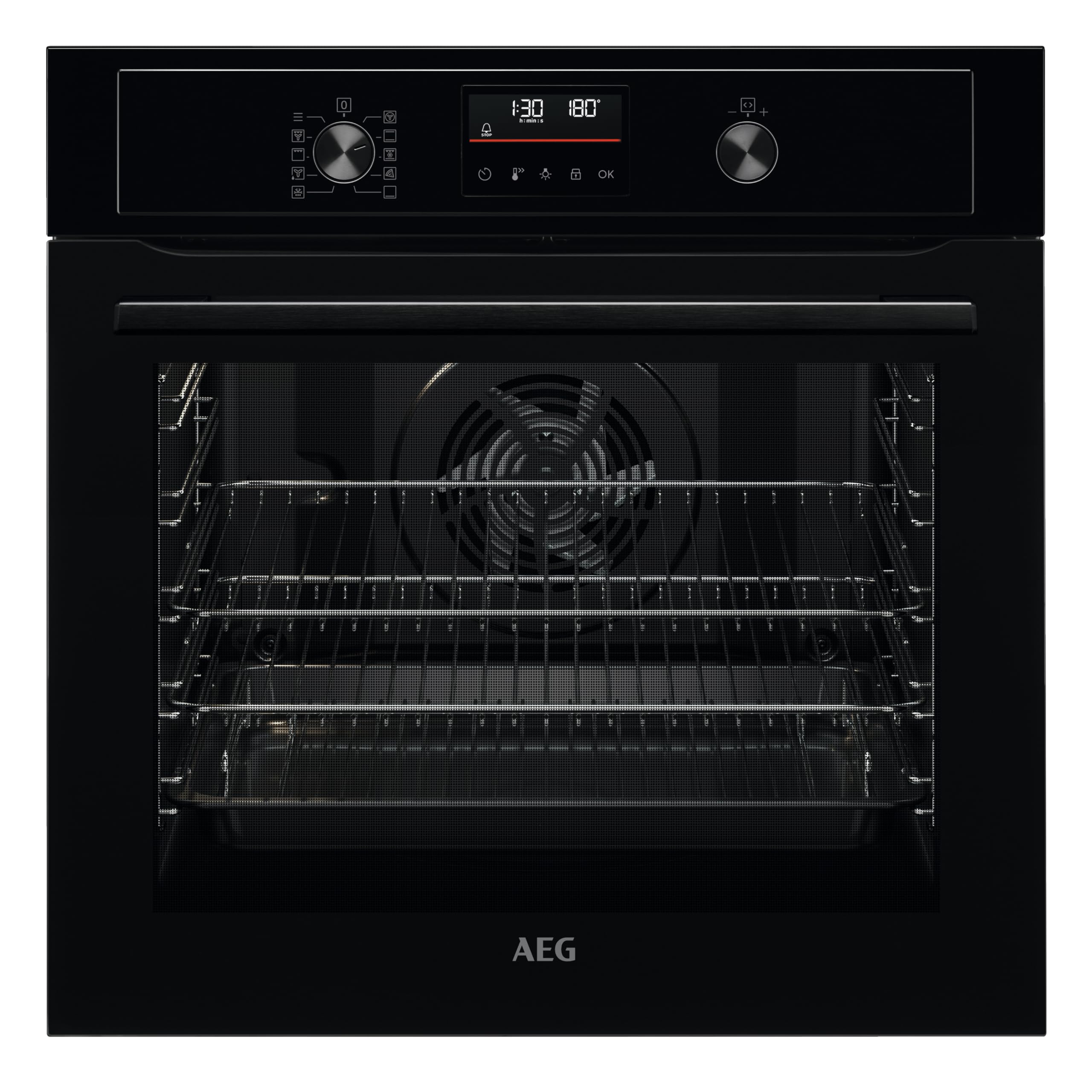 Oven AEG BPX535061B SurroundCook Pyrolytic Self Clean Oven - Black