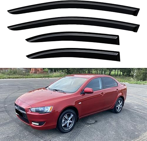 Miniatura 913 de Visores protectores de lluvia para ventana, deflectores de viento de canal exterior