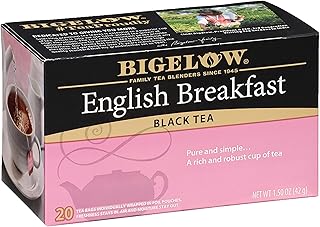 Bigelow Tea English Breakfast Black Tea, Caffeinated Tea, 20 Count Box (Pack of 6), 120 Total Tea Bags