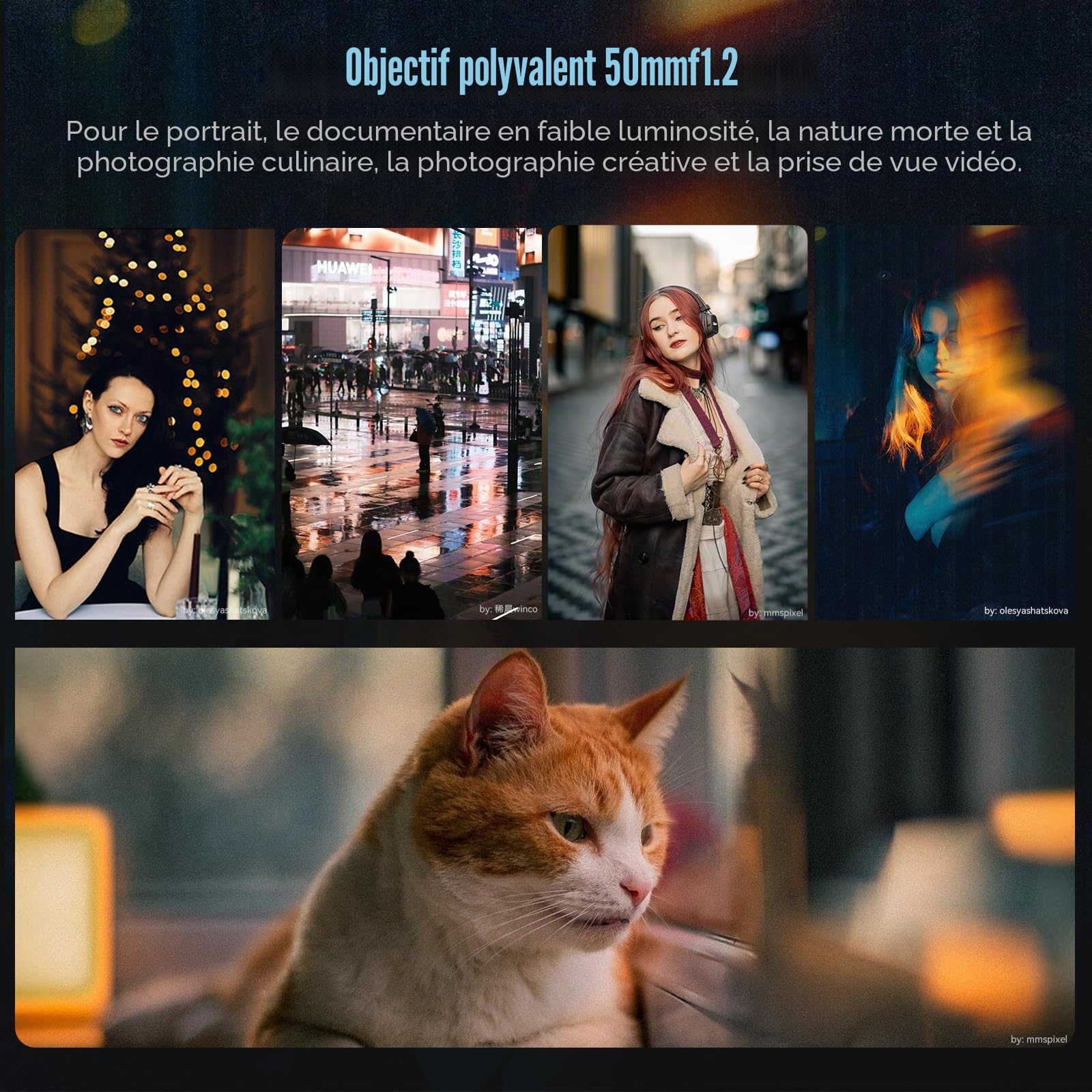 7Artisans 50mm F1.2 Sony E-Mount Objectif,APS-C Manuelle Focus