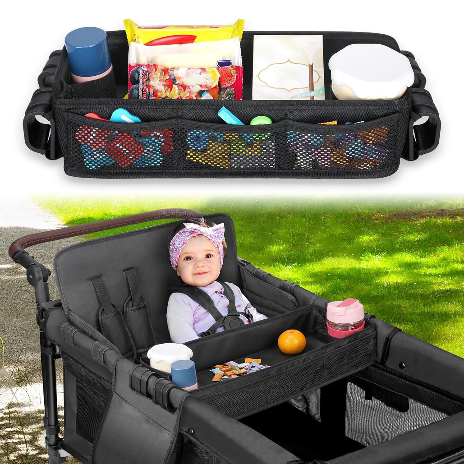 Premium Wonderfold | Wonderfold Snack Tray W4 | Akcesoria, Taca przek?ski Stroller Snack Tray Za??cznik, Snack Tray dla Strollera