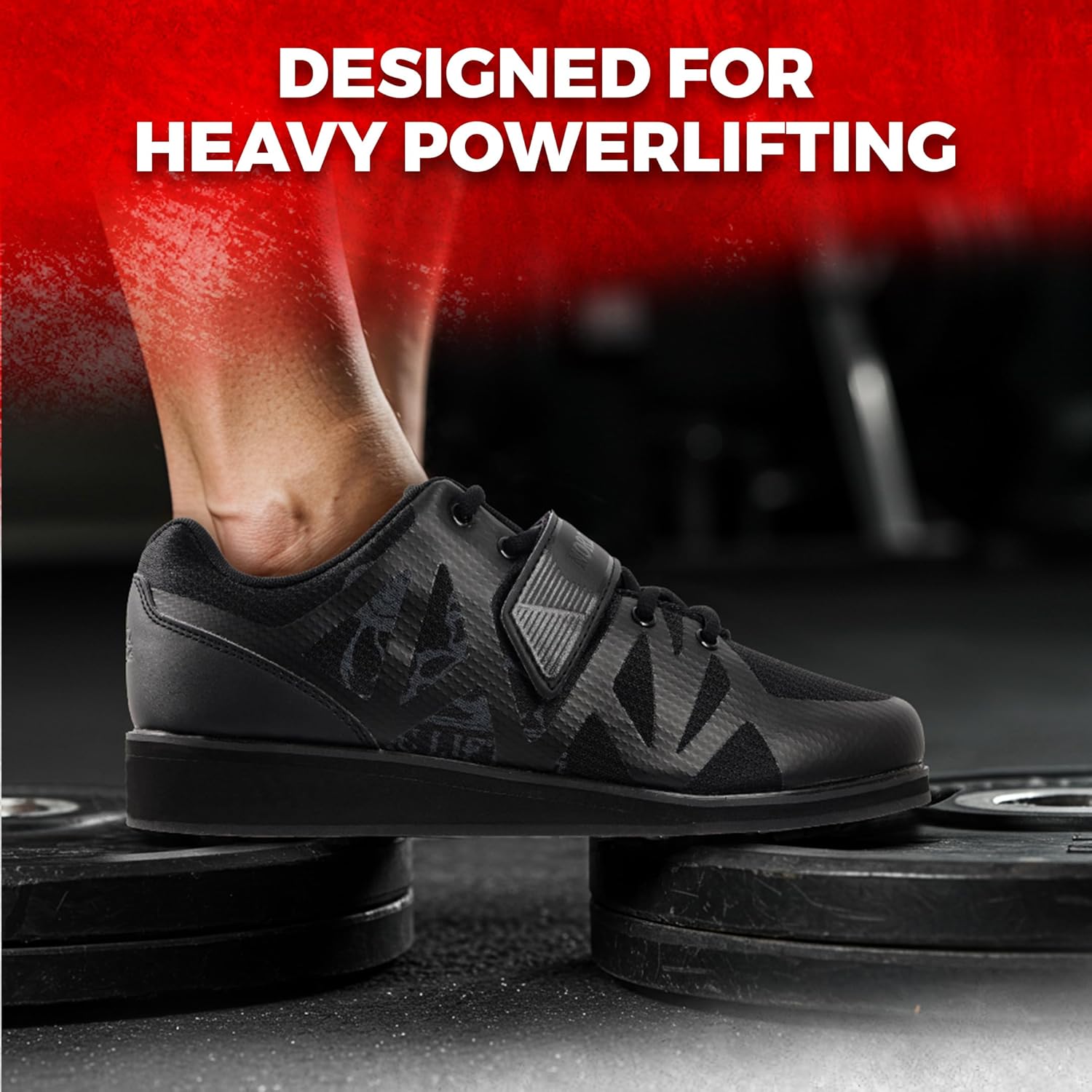 Nordic Lifting MEGIN Deadlift Shoes – Elevated Heel Gym Footwear for Powerlifting, Weightlifting & Strength Training – Non-Slip Sole Lifting Shoes for Men - Image 6