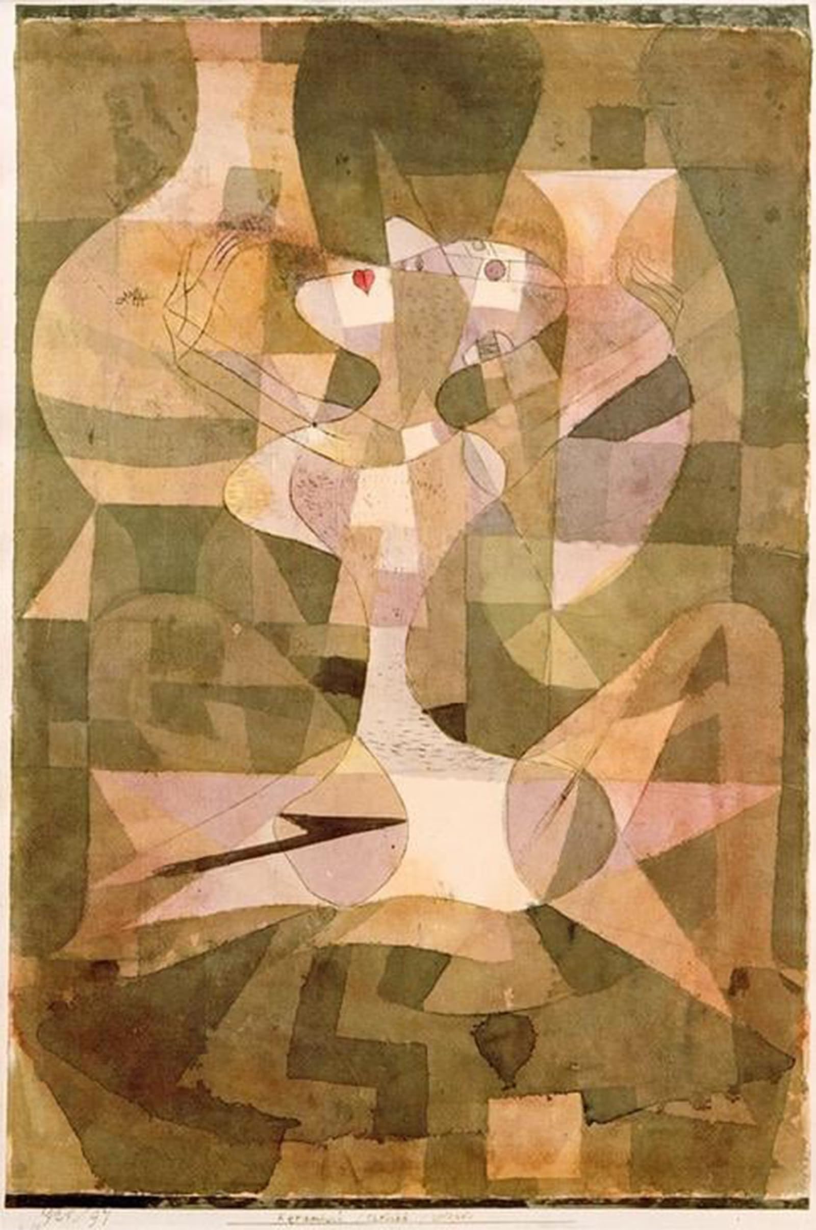 SERENDIPITP Vintage Wall Art Canvas Nordic Poster Canvas Print Picture Ceramic Religious by Paul Klee Wall Art Poster for Home Decor 60x90cm