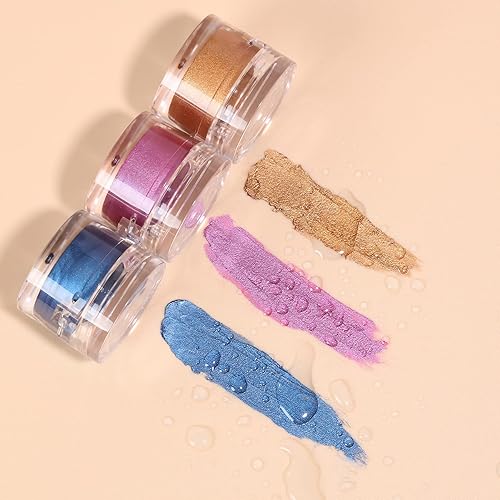 Miniatura 5 de Vodisa Sombra de ojos en crema altamente pigmentada, mezclable, brillante, iluminador, suave, resistente a las arrugas, juego de maquillaje de ojos