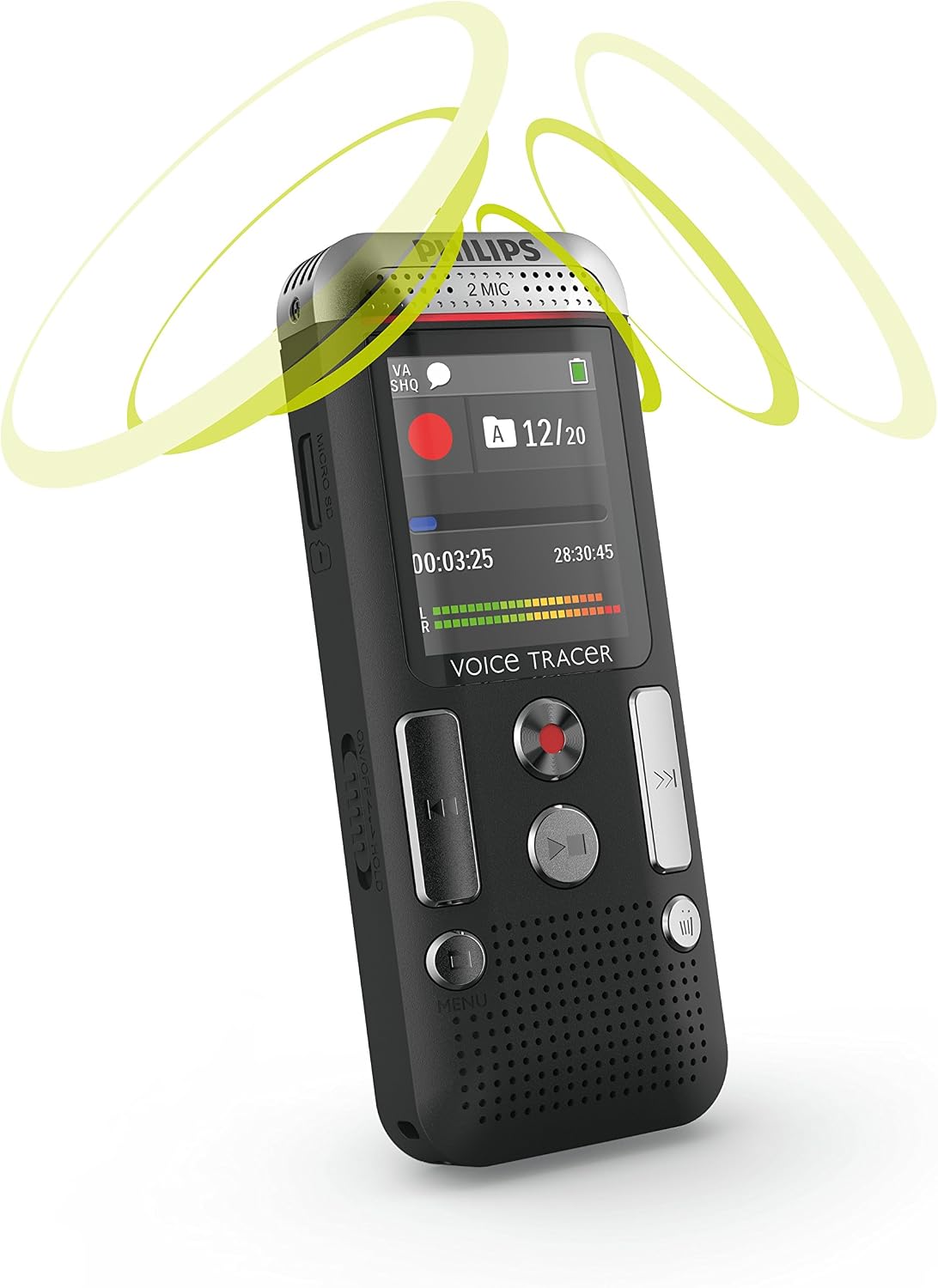 Philips DVT2700 Digital Voice Tracer with Speech Recognition Software Voice Recorder