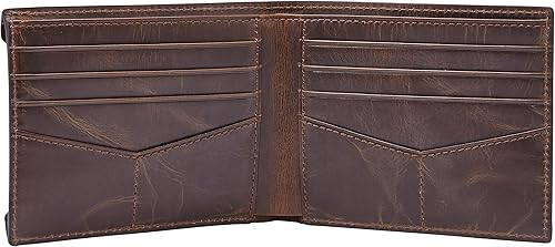 Miniatura 2 de Fossil Mens Leather Bifold Sliding 2-in-1 with Removable Card Case Wallet