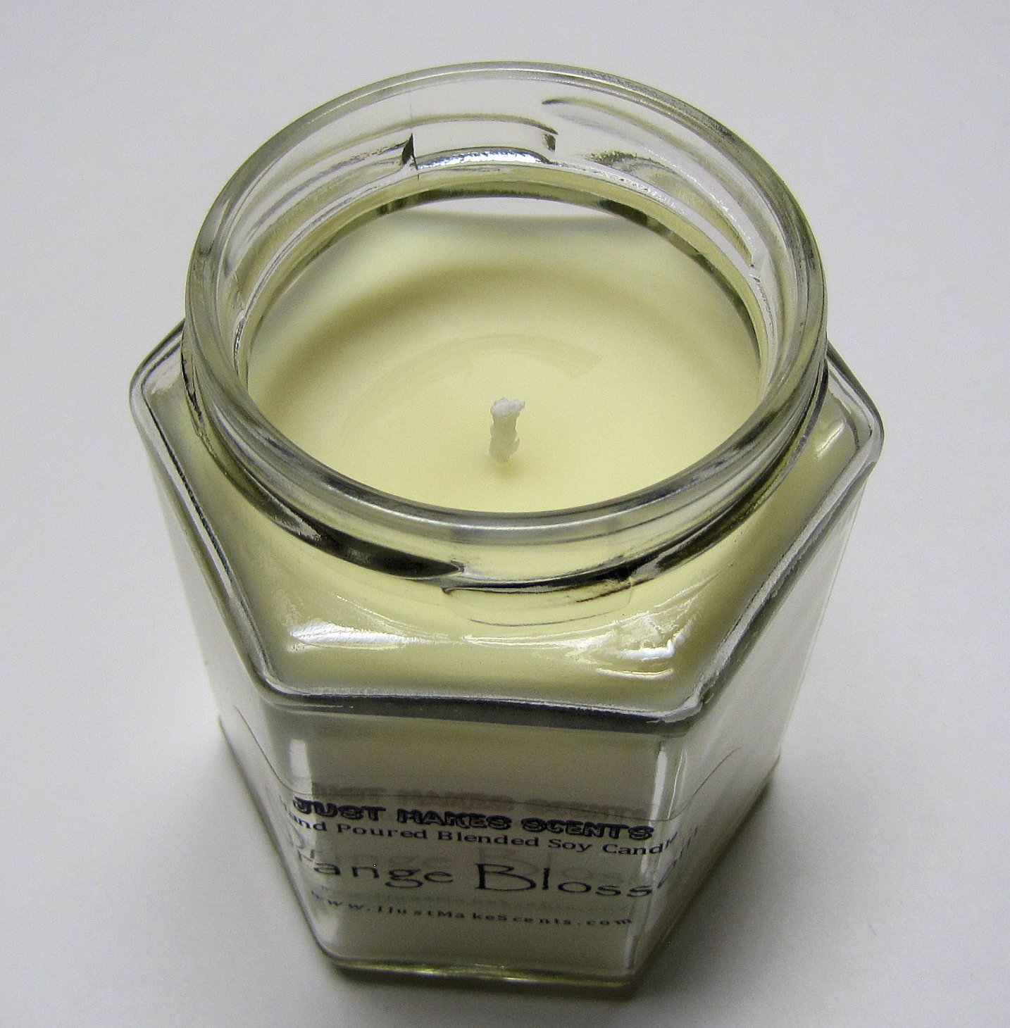 Orange Blossom Duft Blended Soja Kerze | Starke Spring Floral Duft | in Den USA von Hand gegossen Scents Einfach (8 oz) 1 Candle Weiß