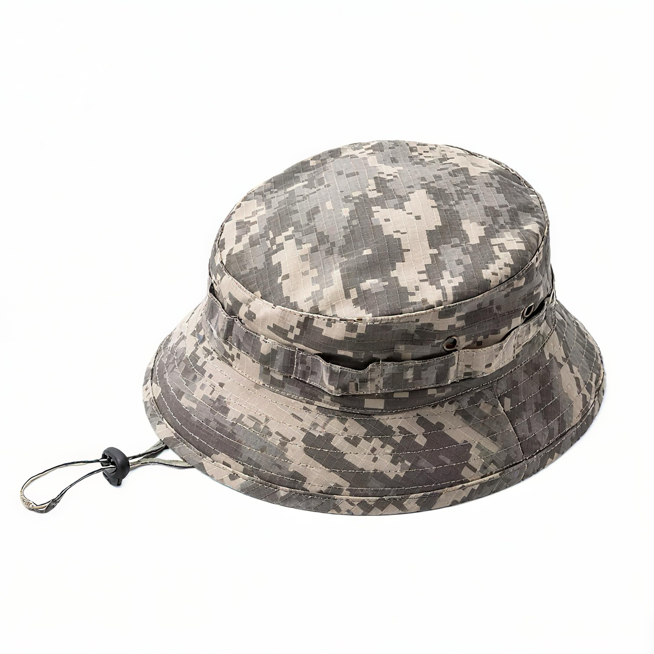 BAISEBAOFU Camo Mens Bucket Hat, Sun Hat for Men, Bush Hat Military Cap Boonie Army Hat, Carp Fishing Accessories (Digital Camo)