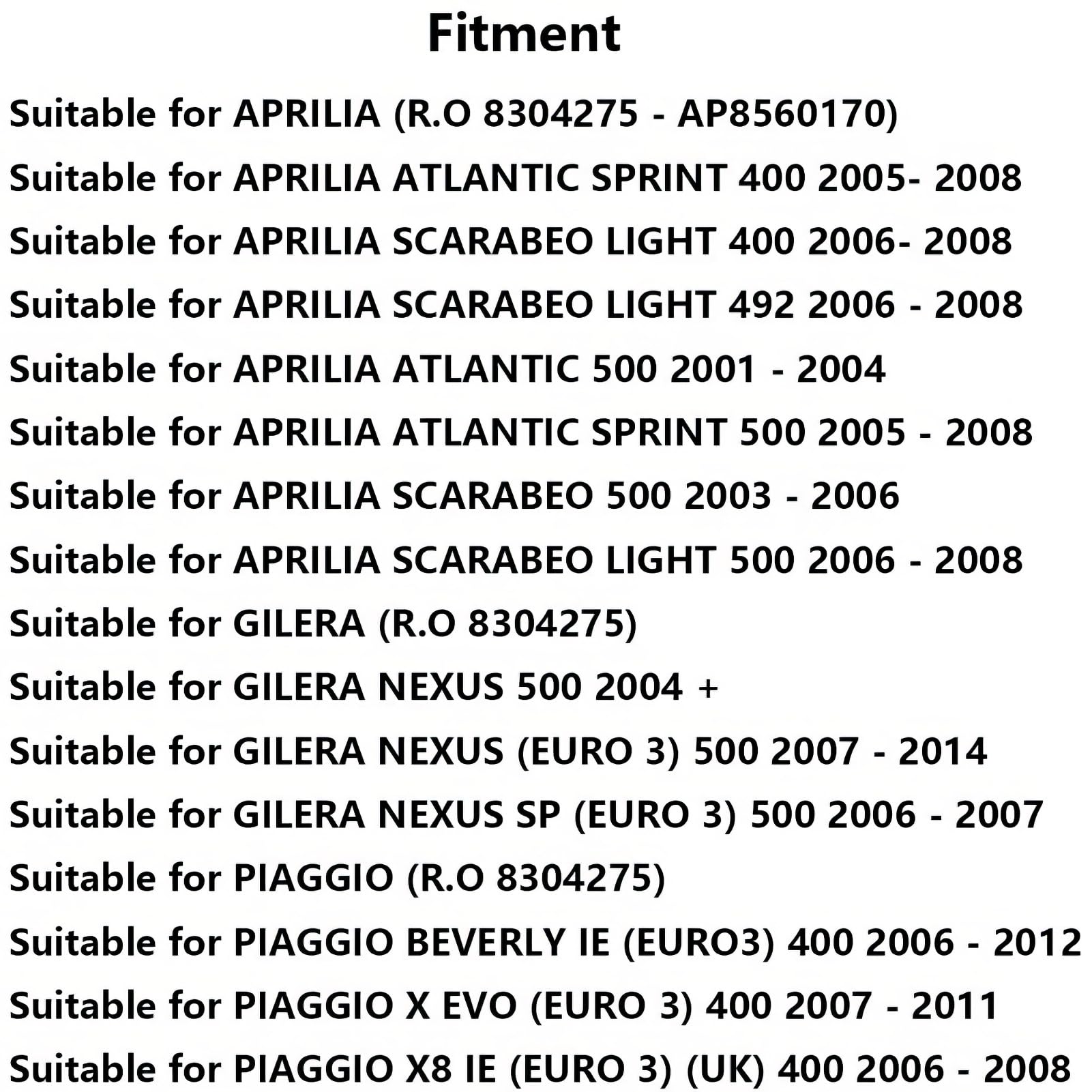 Riloer Iniettore Carburante Moto IWP048 Compatibile con Piaggio Aprilia | Iniettore benzina moto 85601870 8304275 per sistemi carburante compatibile con Gilera, Moto Guzzi e MV Agusta