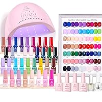 Vista 13 de Beetles - Juego de 67 esmaltes de uñas de gel con luz UV – 12 colores de gelatina ojo de gato rosa, kit de uñas con purpurina roja y azul