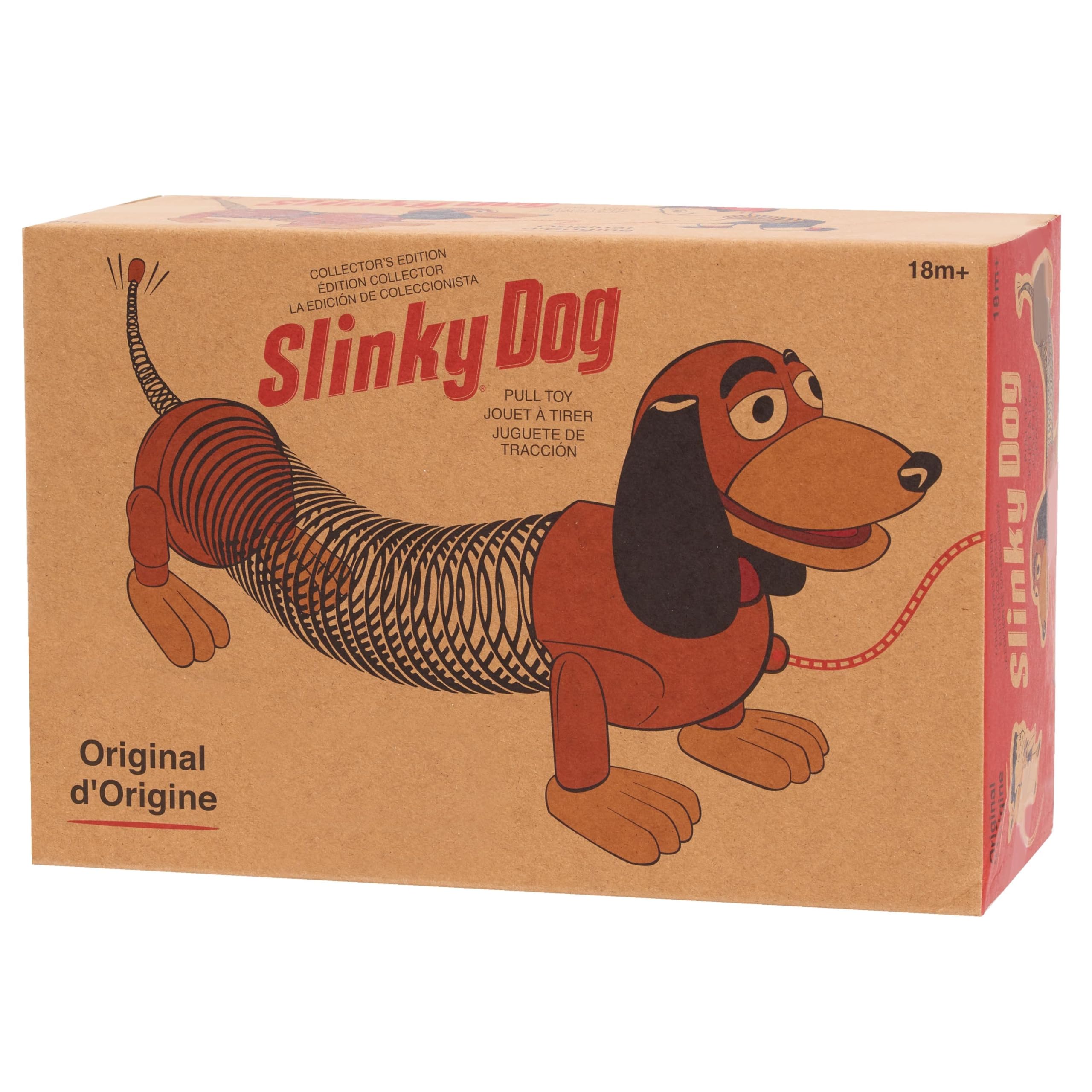 Amazon.com: Retro Slinky Dog Pull Toy, Original Walking Spring Toy