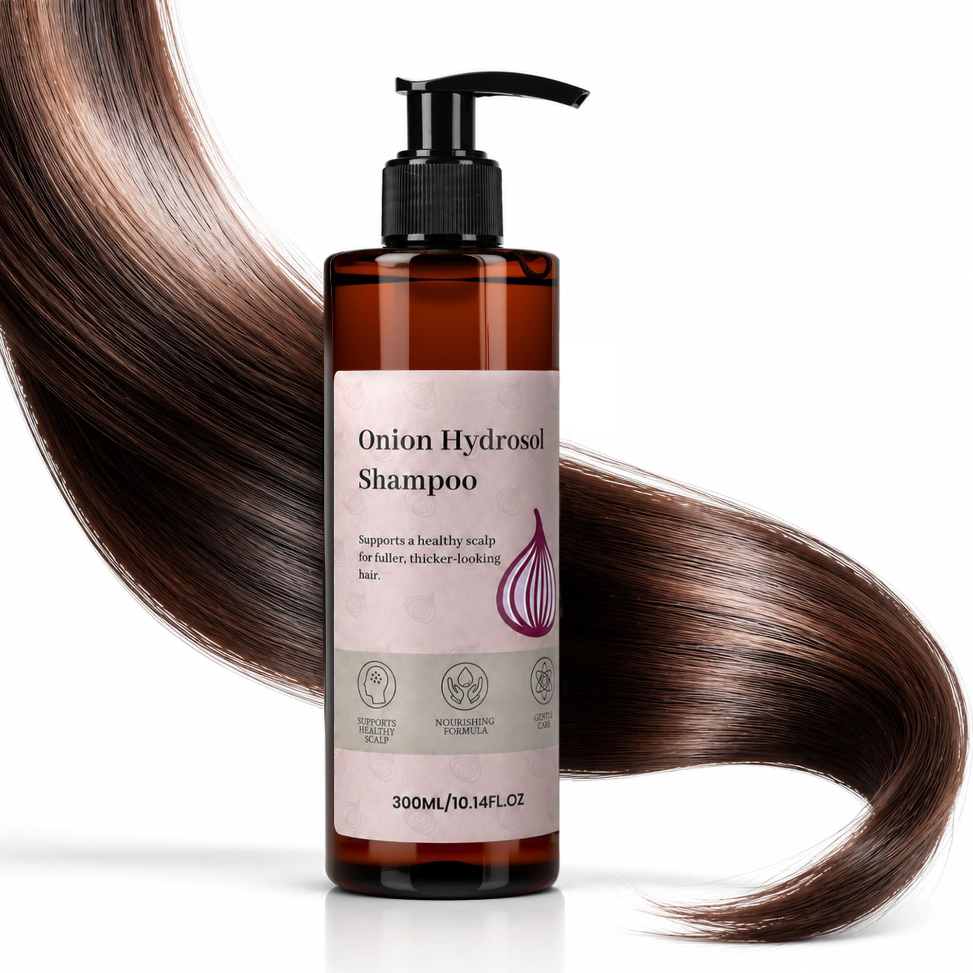 Onion Hydrosol Shampoo, Root Activator Shampoo for Men & Women – with Rosemary & Biotin: Hair Growth/Loss/Thinning/Thickening – Reduces Loss & Breakage, loss and thinning – 10.14oz