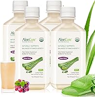 Vista 12 de AloeCure Zumo de aloe vera orgánico USDA, sabor uva, hecho dentro de las 12 horas de la cosecha - Suplemento de aloe vera puro para la salud