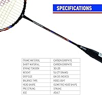 Vista 6 de YONEX Nanoray 10F Hi-Flex - Raqueta de bádminton preencordada