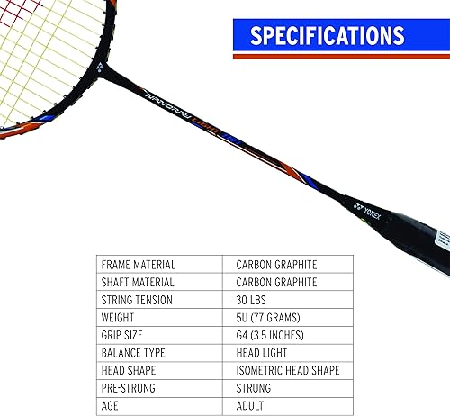 Vista 6 de YONEX Nanoray 10F Hi-Flex - Raqueta de bádminton preencordada