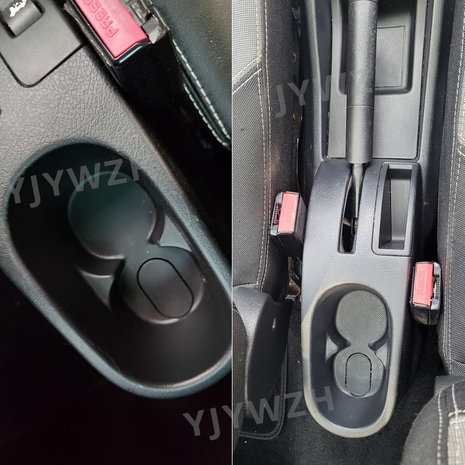 YJYWZH Compatible with Peugeot 207 Armlehnen Auto Mittelkonsole Aufbewahrungsbox Armlehne Innenausstattung Armauflage Armstütze mit USB Anschluss | Mittelarmlehne für Mittelkonsole,mit 6 USB,Doppelstauraum,Verschiebbarer Armauflage,PU-Leder,Schwarz mit we
