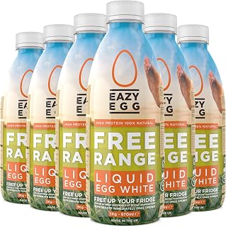 Eazy Egg UK Free Range Liquid Egg Whites (6 x 970ml Bottle)
