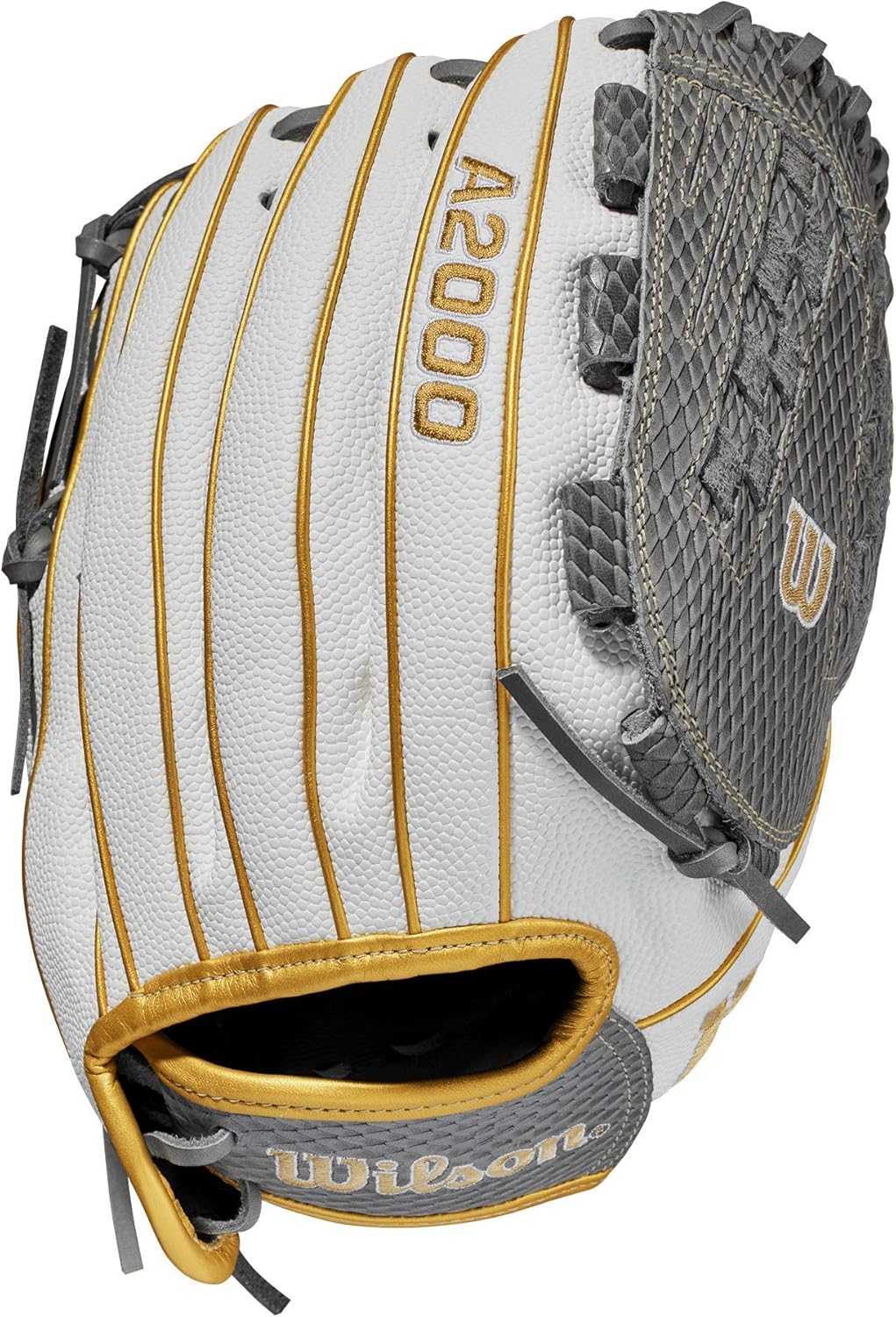 Wilson A2000FP CM2134 21 Fastpitch Glove-34, Grey/Black, Large (WBW10021834) : Sports & Outdoors