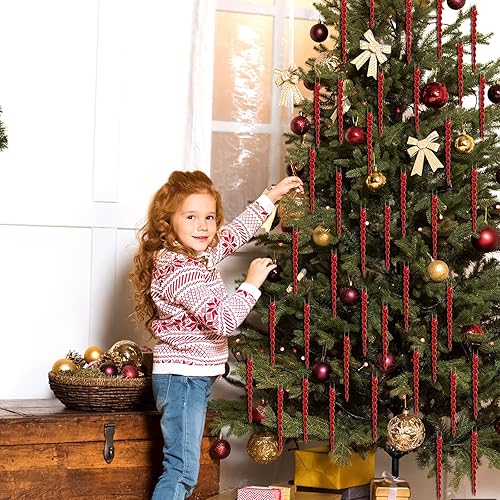 Vista 245 de 30 piezas de carámbanos de plástico retorcidos de plástico de carámbanos de Navidad, decoración colgante para árbol de Navidad, fiesta de Navidad