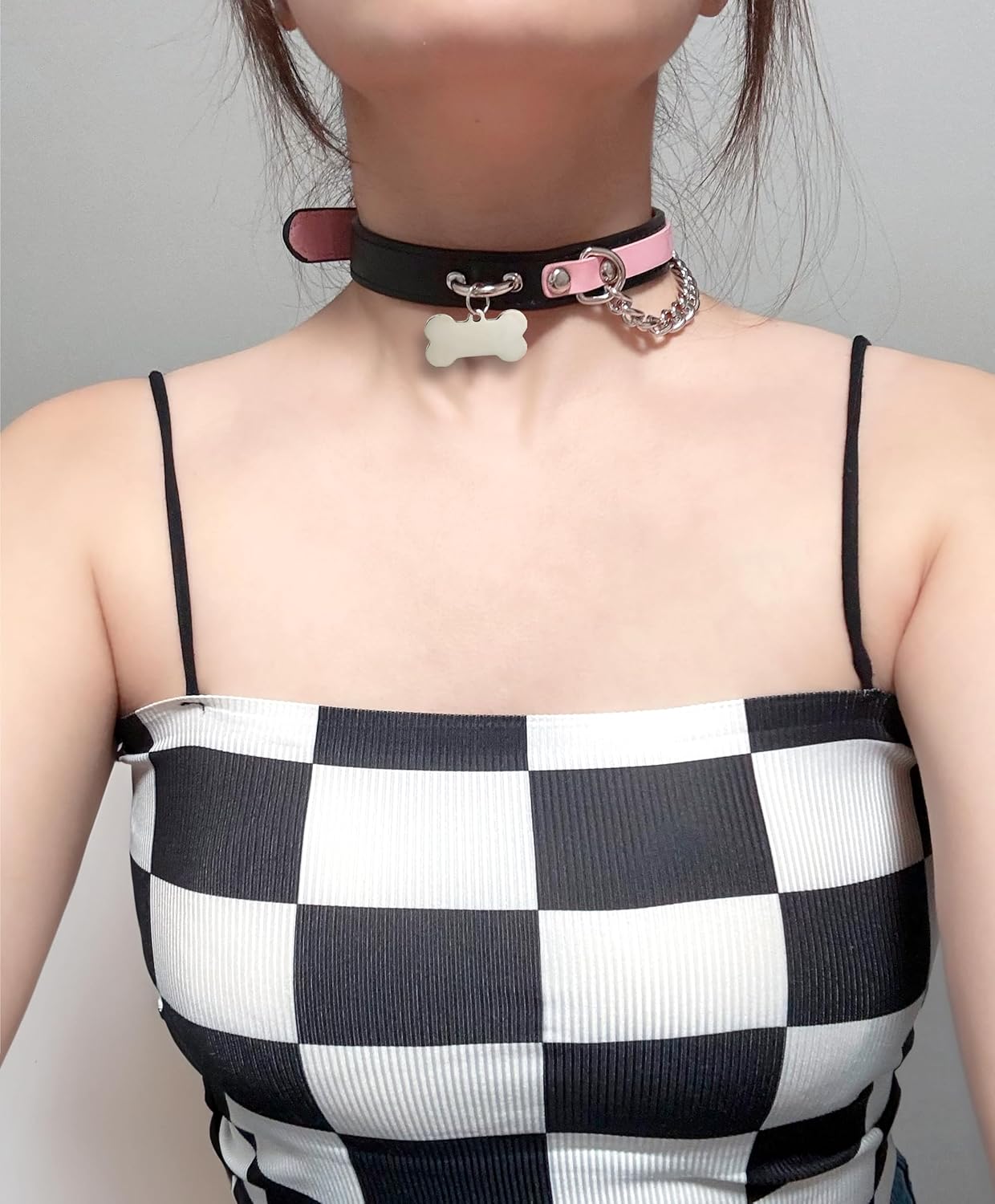 Leather Choker Collar Necklace For Women,Cute Skull Gothic Punk Rock Choker Necklace Collars - Image 6