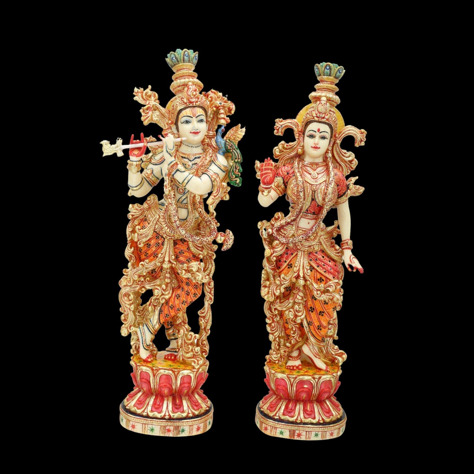 Buy Radha Krishna Statue 15 inches Marble Radha Krishna Idol Divine