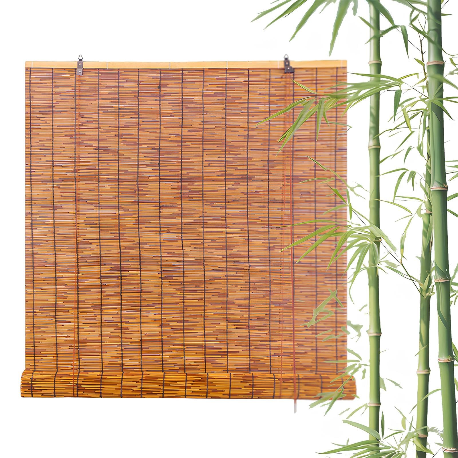 Stores d'extérieur en bambou imperméables robustes pour une terrasse design