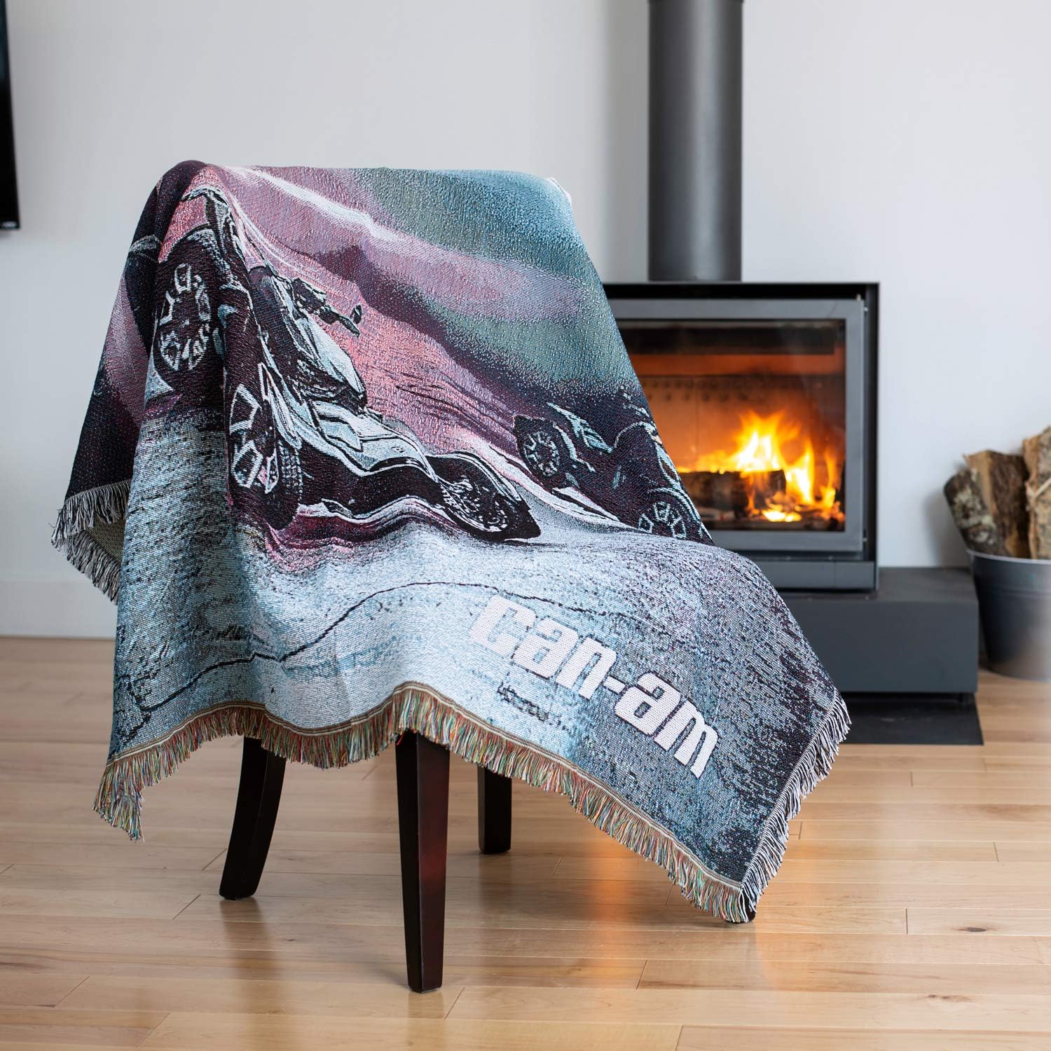 Can-Am On-Road Jacquard Throw Blanket, 50" x 60", Multicolored