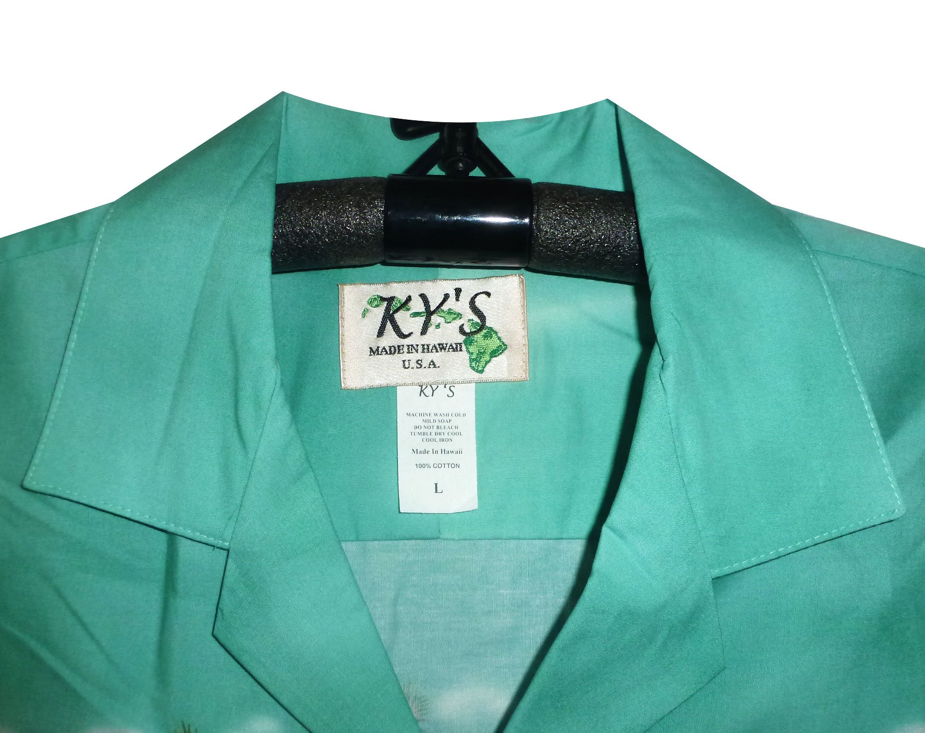 KY‘s | Original Camicia Hawaiana | Signori | S - 4XL | Maniche Corte | Tasca Frontale | Hawaii Stampa | Tartarughe | Verde