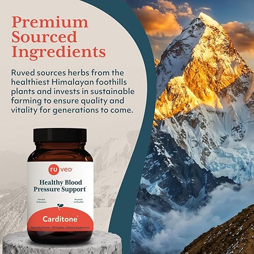 Miniatura 7 de Ruved Carditone formulado por médicos soporte de presión arterial totalmente natural suplemento cardiovascular de hierbas ayurvédicas de confianza