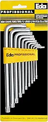 EDA Chaves Torx Tipo L Longas 10 Peças