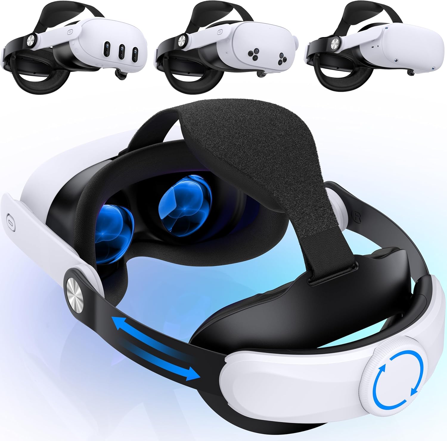 Adjustable VR Headset Strap, Compatible with Meta Quest 2/ Quest 3/Quest 3S Head Strap, Comfort Strap Accessories for Oculus Quest Head Strap, Enhanced Support&Comfort, not for Gamecube Consoles Adjustable VR Headset Strap, Compatible with Meta Quest 2/ Quest 3/Quest 3S Head Strap, Comfort Strap Accessories for Oculus Quest Head Strap, Enhanced Support&Comfort, not for Gamecube Consoles