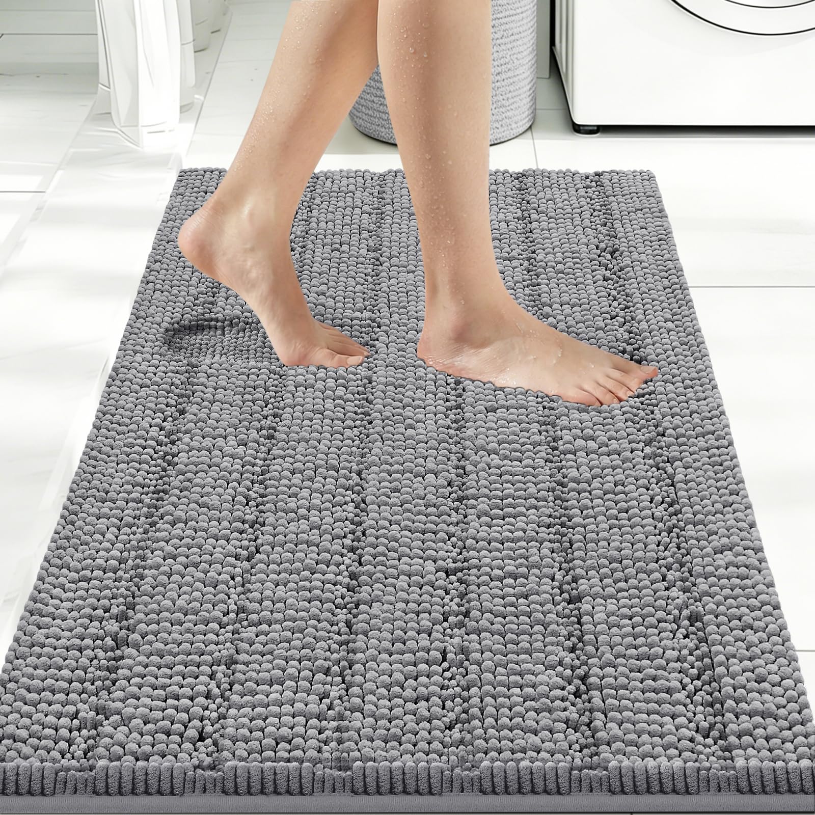 Bcoimo Chenille Bath Mat