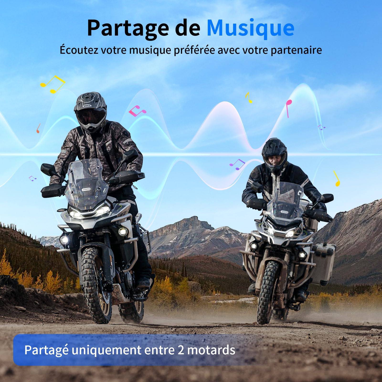 Fodsports M1-S AIR Intercom Moto Duo para 2 cascos