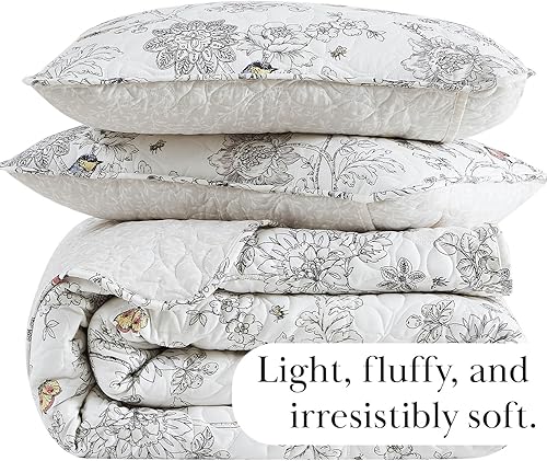 Vista 88 de Southshore Fine Linens, The Brickyard Collection -Juego de edredón ligero 02 - Hueso de ladrillo