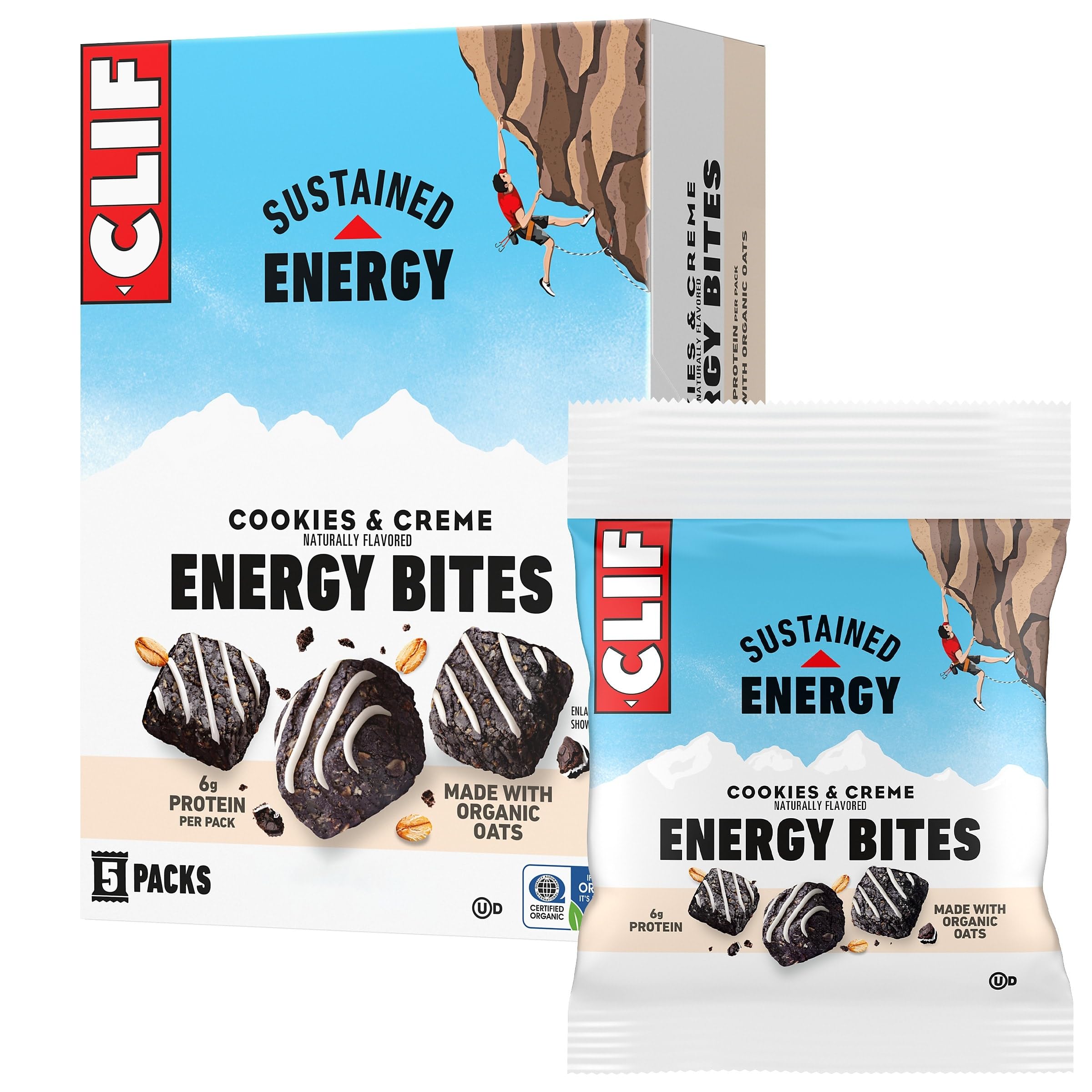 CLIF BAR Energy Bites, Cookies & Creme, 5ct Cookies And Cream