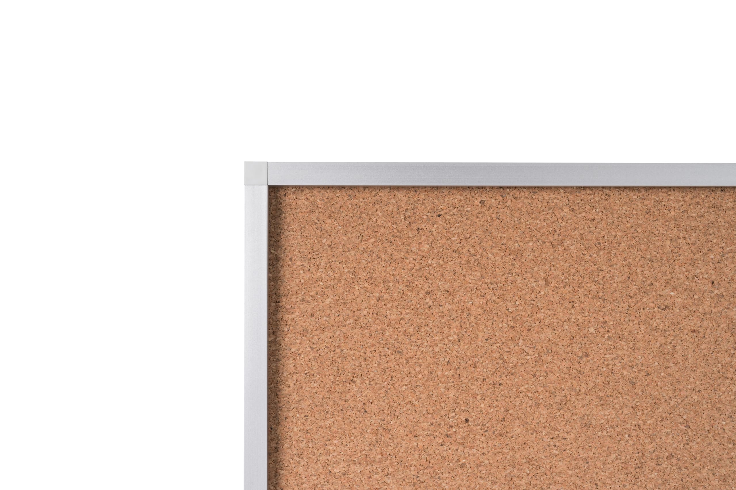 Bi-Office Earth Honesty - Kork-Pinnwand, naturfarbener Aluminiumrahmen, 900 x 600 mm