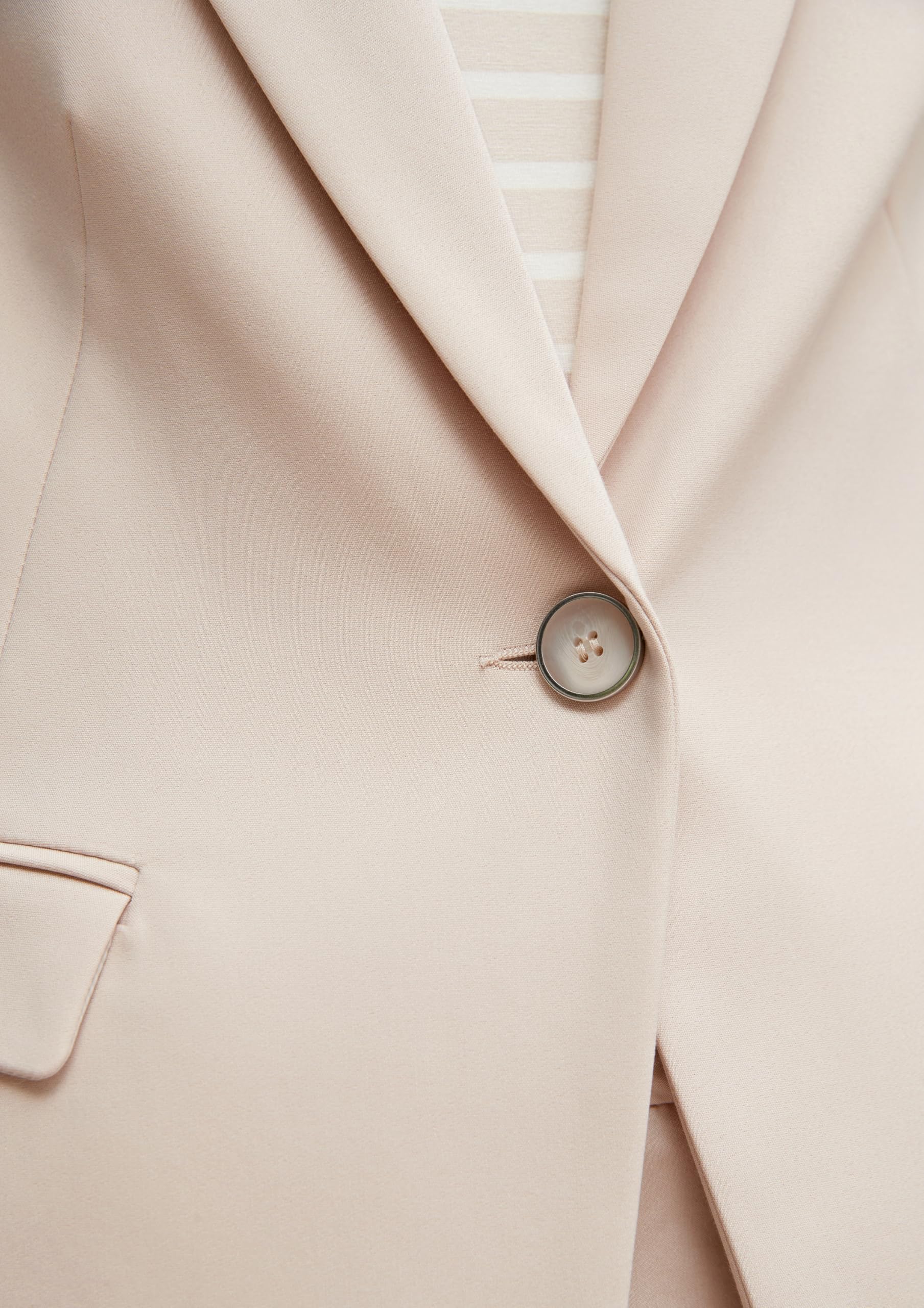 Comma Taillierter Blazer aus Baumwollmix