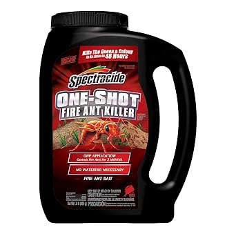 Spectracide One Shot Fire Ant Killer, Fire Ant Bait, Controls Fire Ants for 3 Months, 1.5 lb
