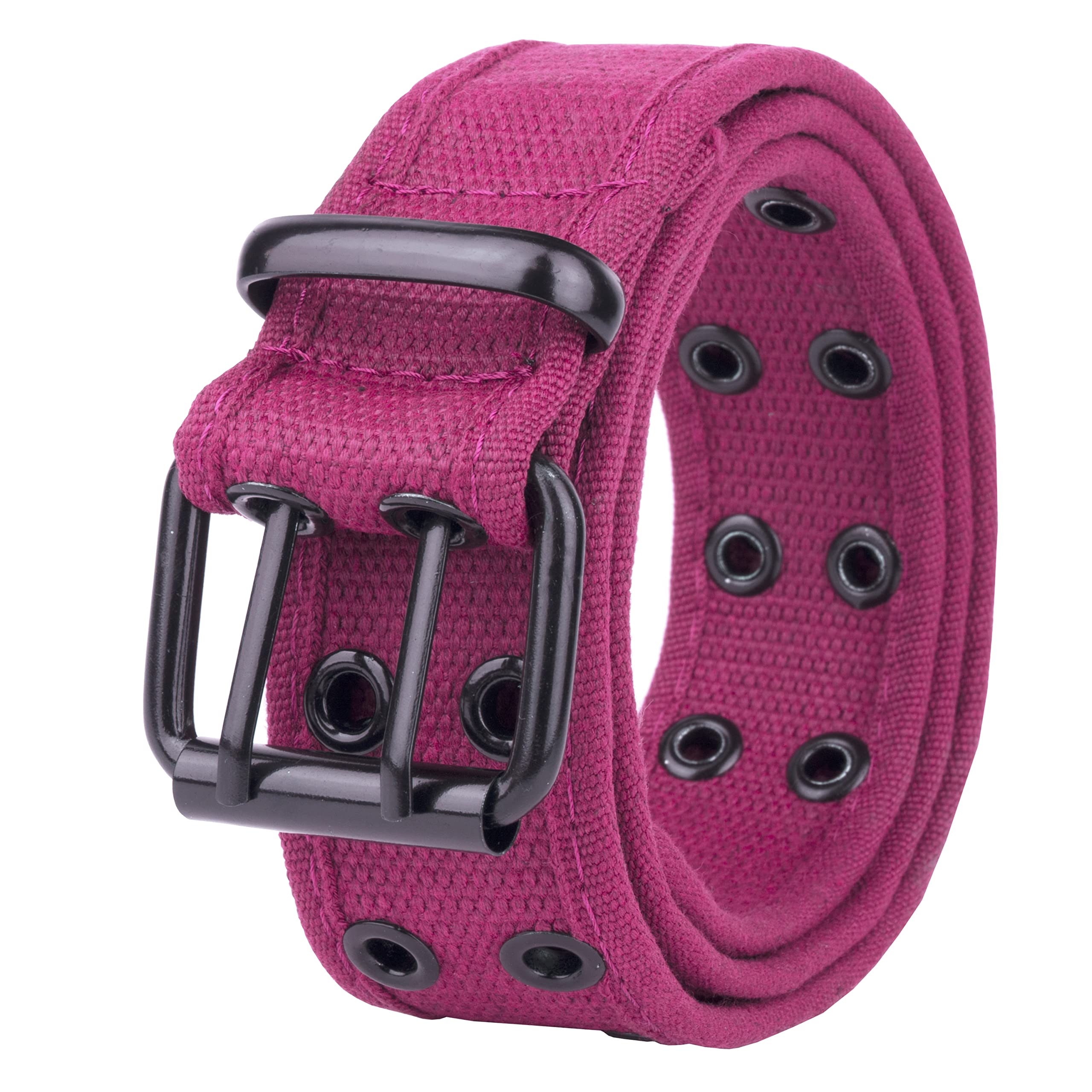 Gelante Canvas Double Grommet Hole Belt 12 Colors