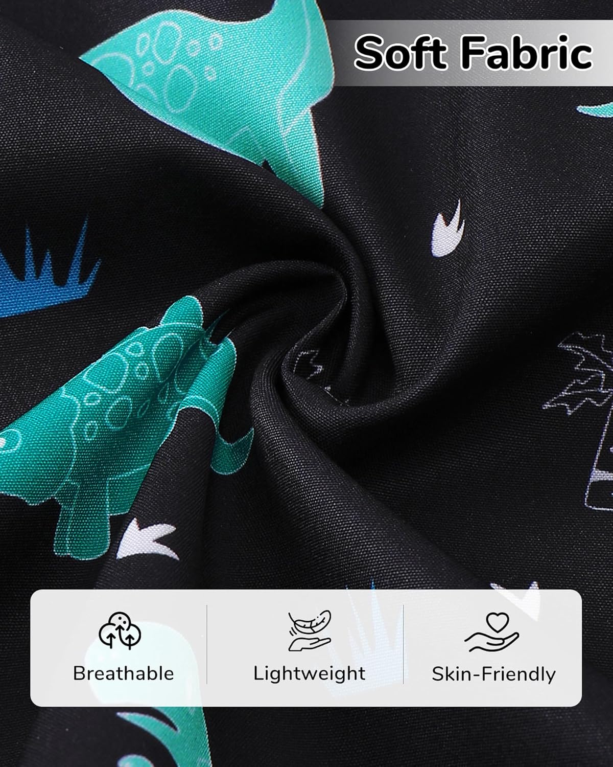 Jecson Toddler Boy Clothes Beach Boys Summer Outfits Short Sleeve Button Down Shirt and Elastic Waist Shorts Sets 12M-4Y - Image 5