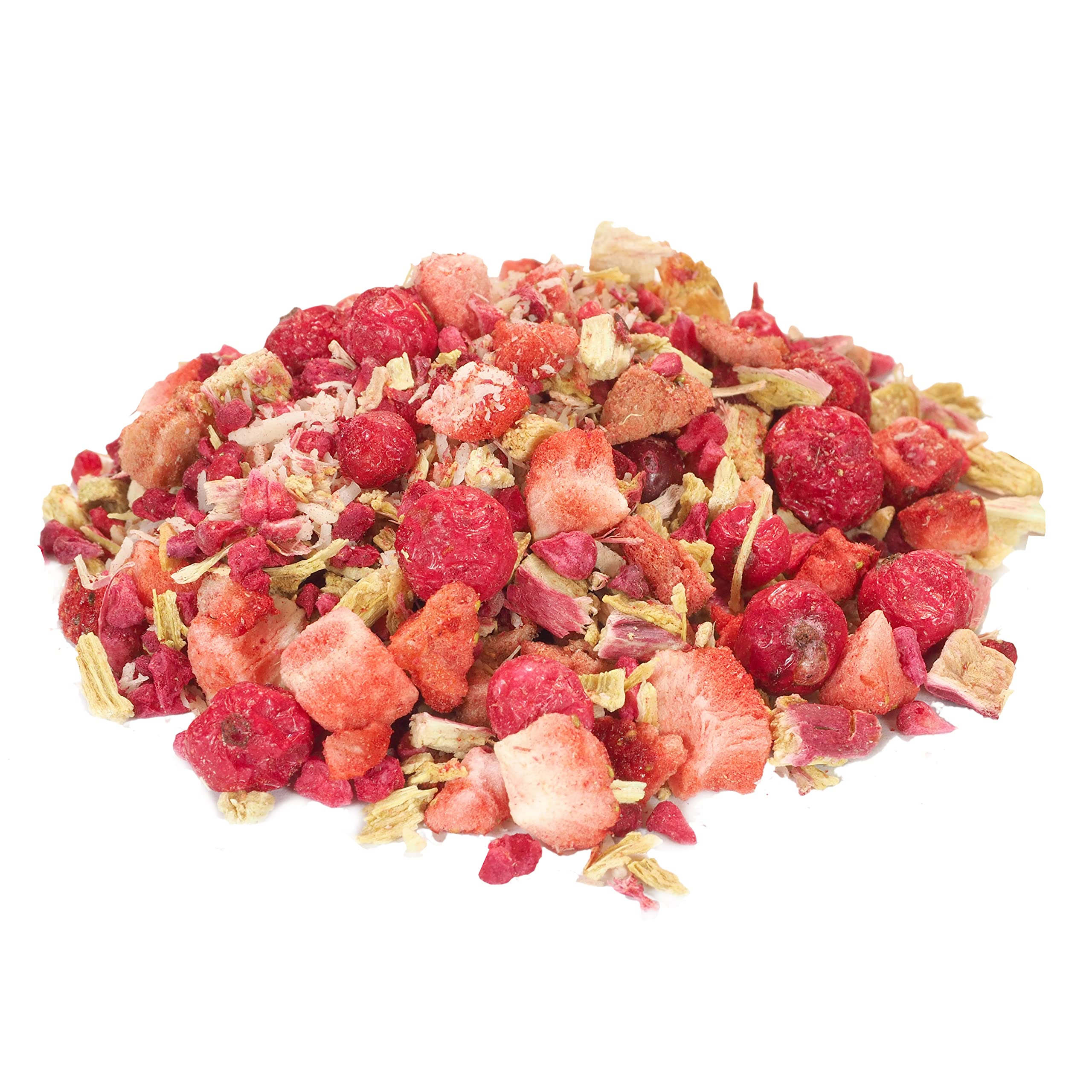 Früchtetee Erdbeer Himbeer Früchtemischung mit Himbeere-Erdbeere-Geschmack, süß, beeren-fruchtig, frisch abgefüllt