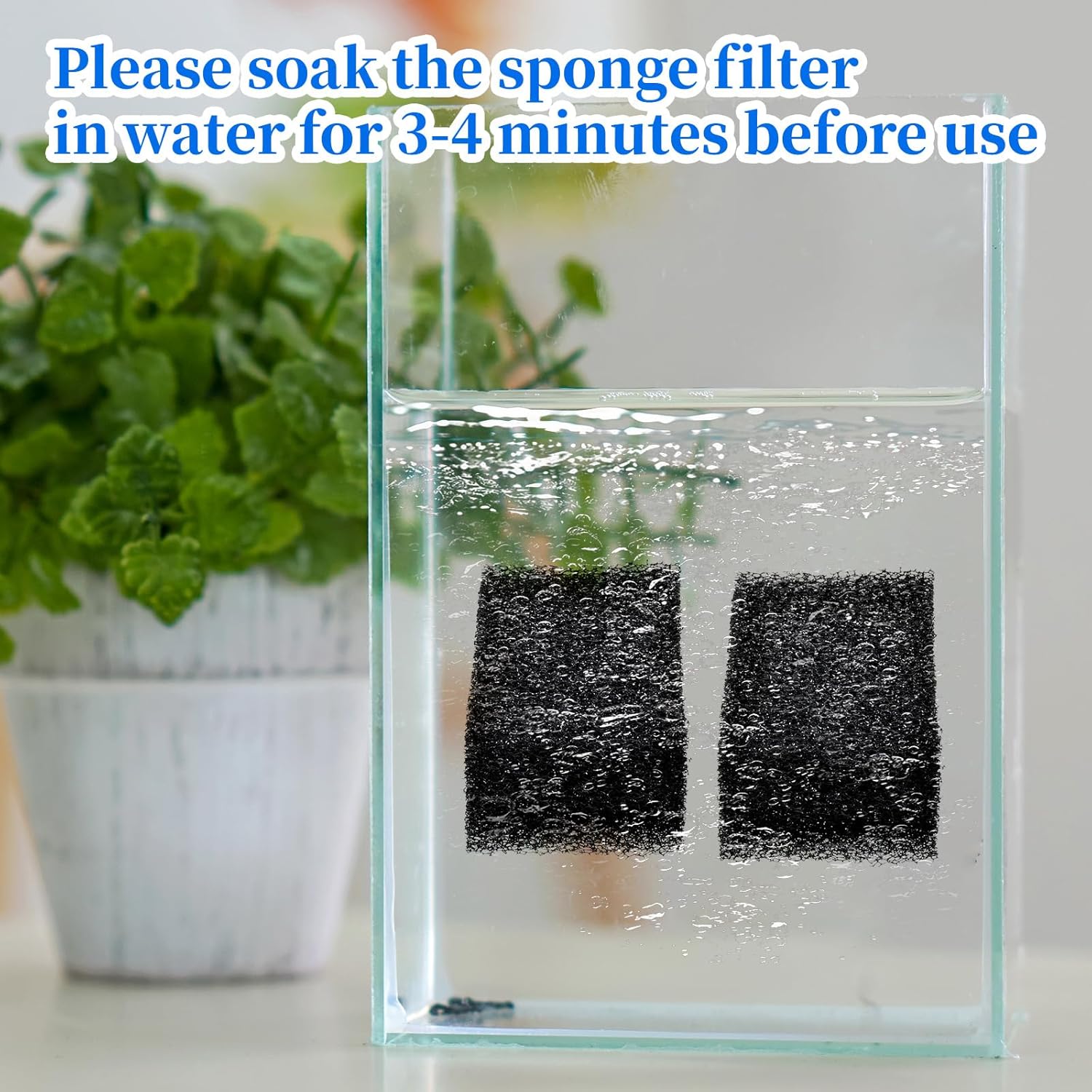 12 Pack Cat Fountain Filters Sponge Replacement Pet Fountain Pre-Filter Square Foam Sponges for 84oz/2.5L Cat Water Fountains - Image 4