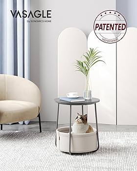 Amazon.com: VASAGLE Small Round Side End Table, Modern