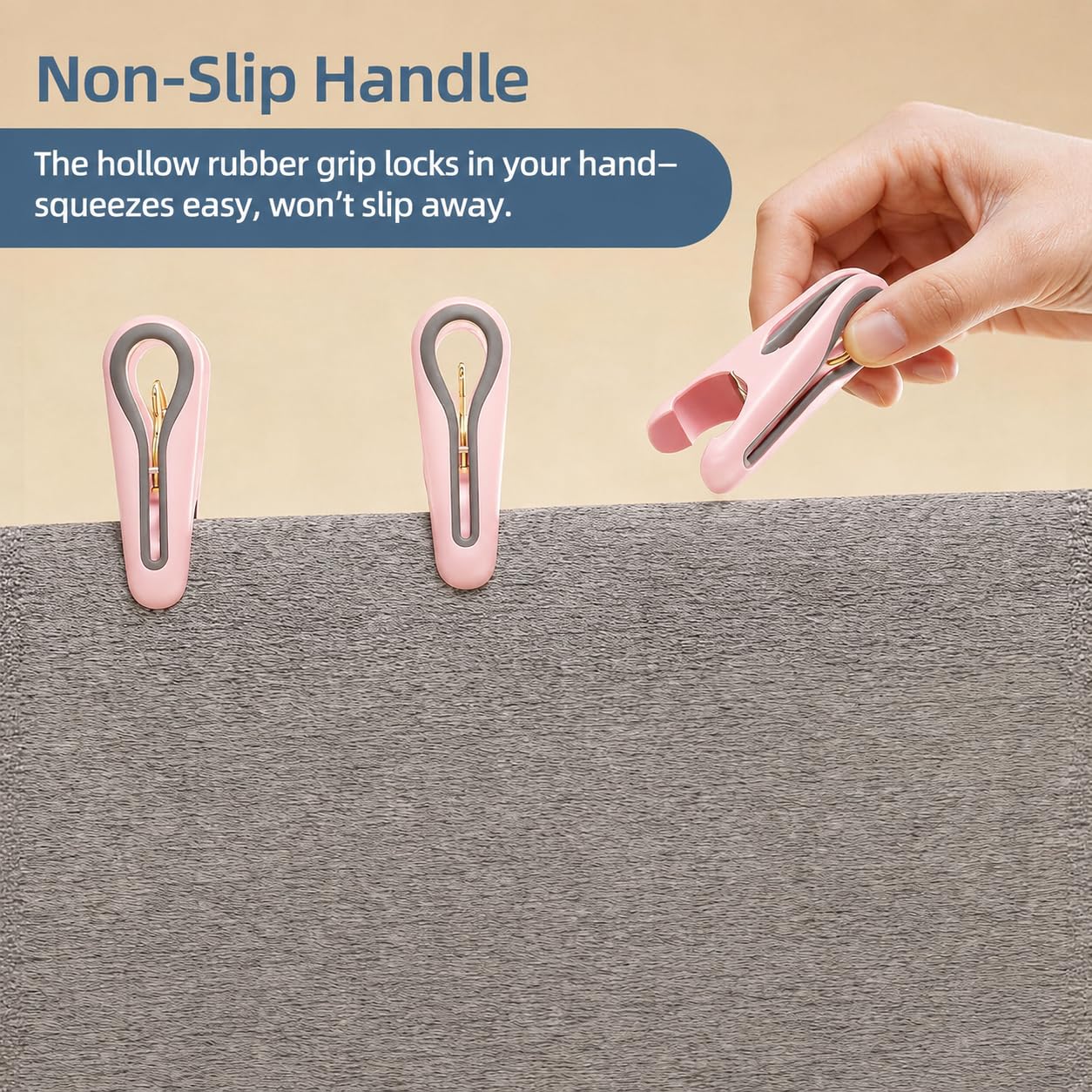 Paquete de 36 pinzas de plástico multicolor con caja de almacenamiento, clips resistentes de 2.5 pulgadas con agarre antideslizante sin rastro, clips de lavandería resistentes al viento para ropa